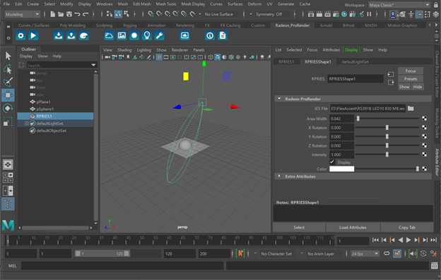 Photometric Light — AMD Radeon ProRender